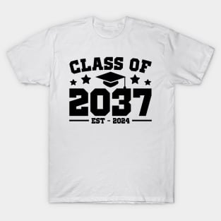 Class of 2037 Grow with me First Day of School T-Shirt